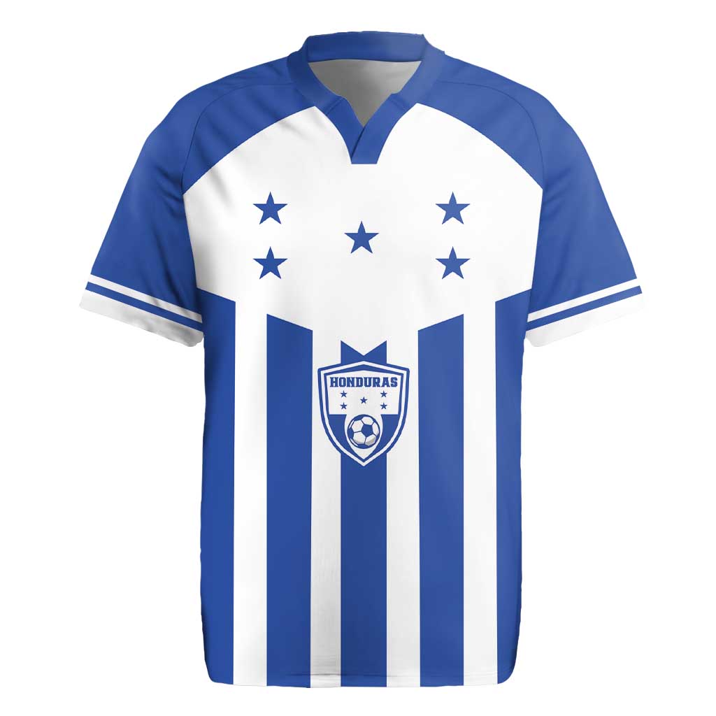 Custom Honduras Football Rugby Jersey Los Catrachos Sporty Style - Wonder Print Shop