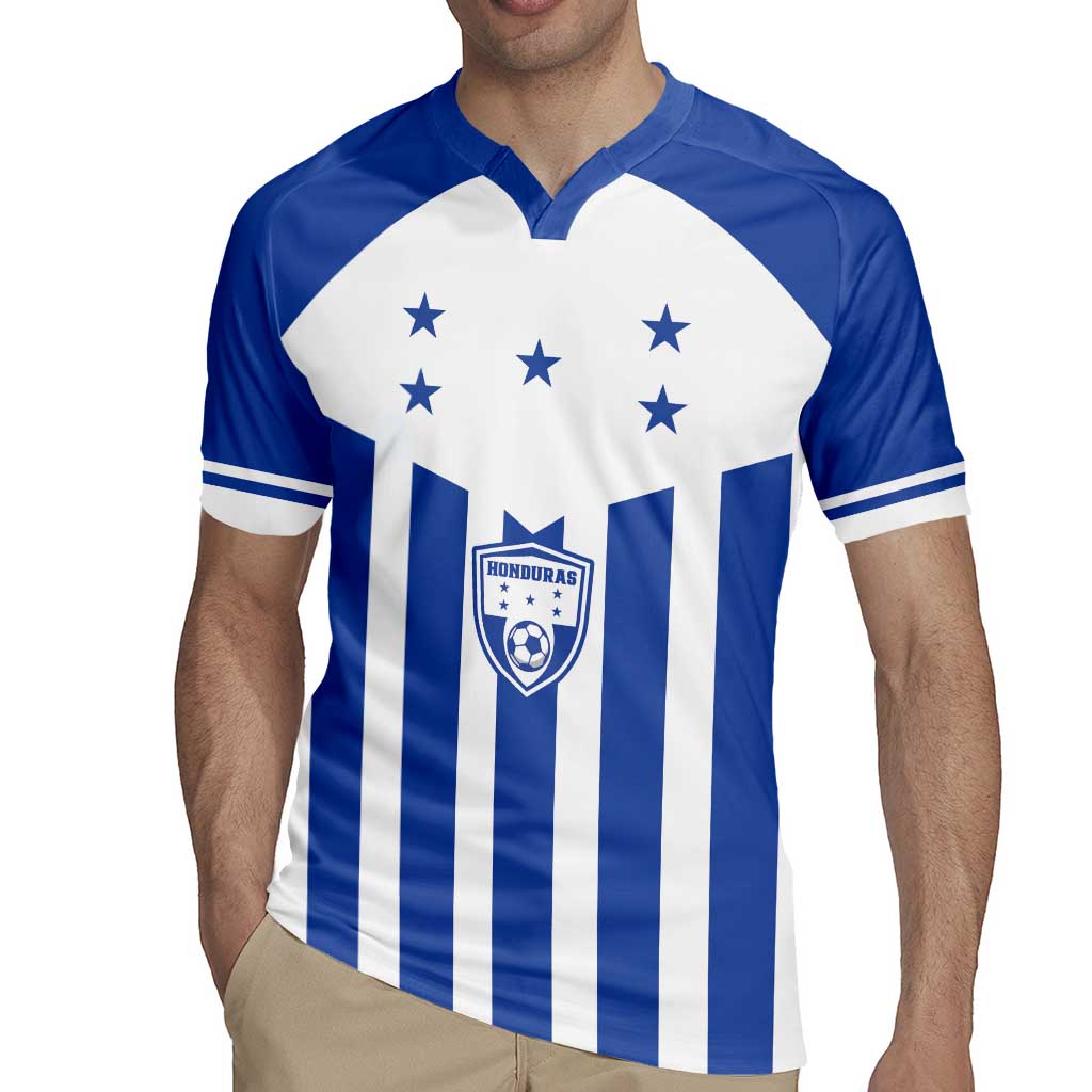Custom Honduras Football Rugby Jersey Los Catrachos Sporty Style - Wonder Print Shop