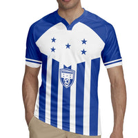 Custom Honduras Football Rugby Jersey Los Catrachos Sporty Style - Wonder Print Shop
