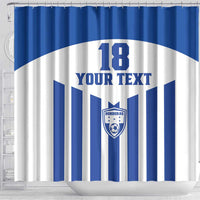 Custom Honduras Football Shower Curtain Los Catrachos Sporty Style - Wonder Print Shop