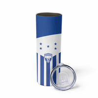 Custom Honduras Football Skinny Tumbler Los Catrachos Sporty Style - Wonder Print Shop