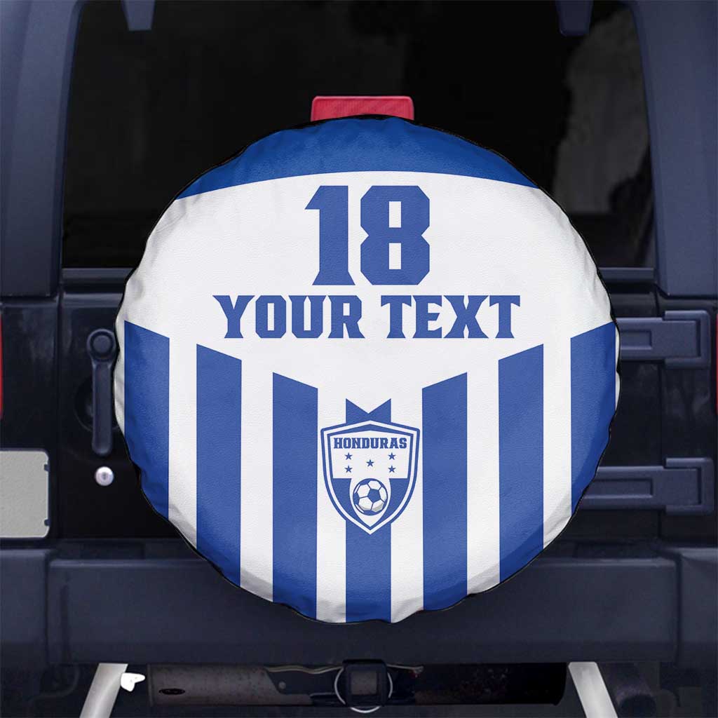 Custom Honduras Football Spare Tire Cover Los Catrachos Sporty Style - Wonder Print Shop