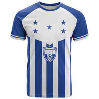 Custom Honduras Football T Shirt Los Catrachos Sporty Style - Wonder Print Shop