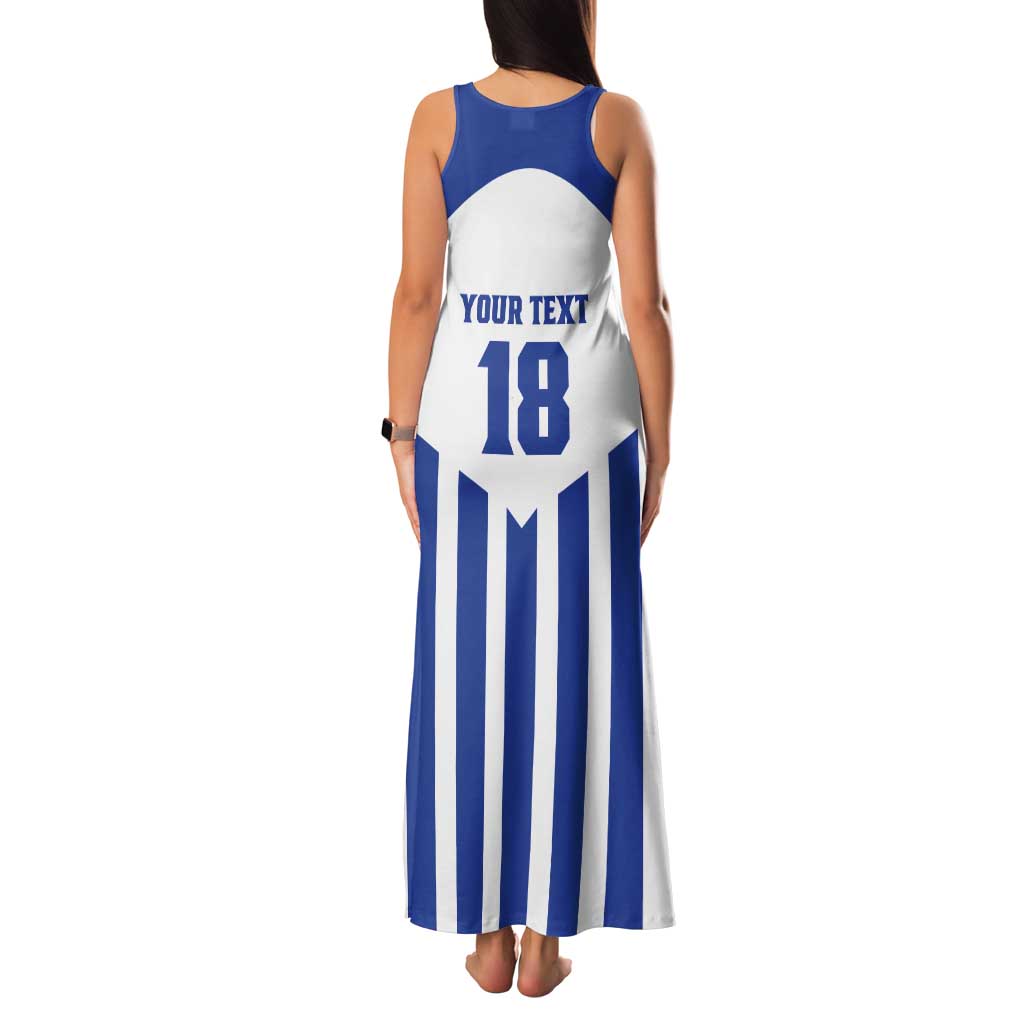 Custom Honduras Football Tank Maxi Dress Los Catrachos Sporty Style - Wonder Print Shop