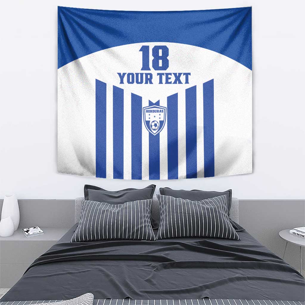 Custom Honduras Football Tapestry Los Catrachos Sporty Style - Wonder Print Shop
