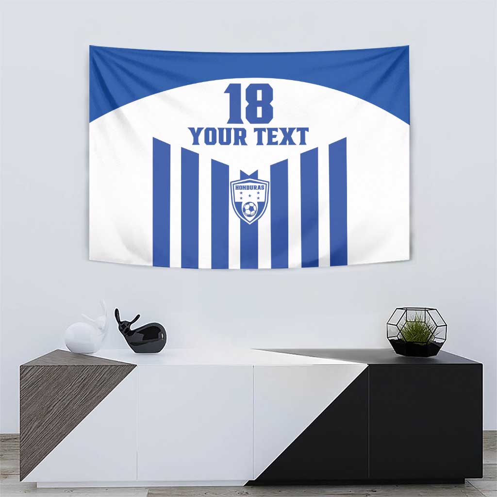 Custom Honduras Football Tapestry Los Catrachos Sporty Style - Wonder Print Shop