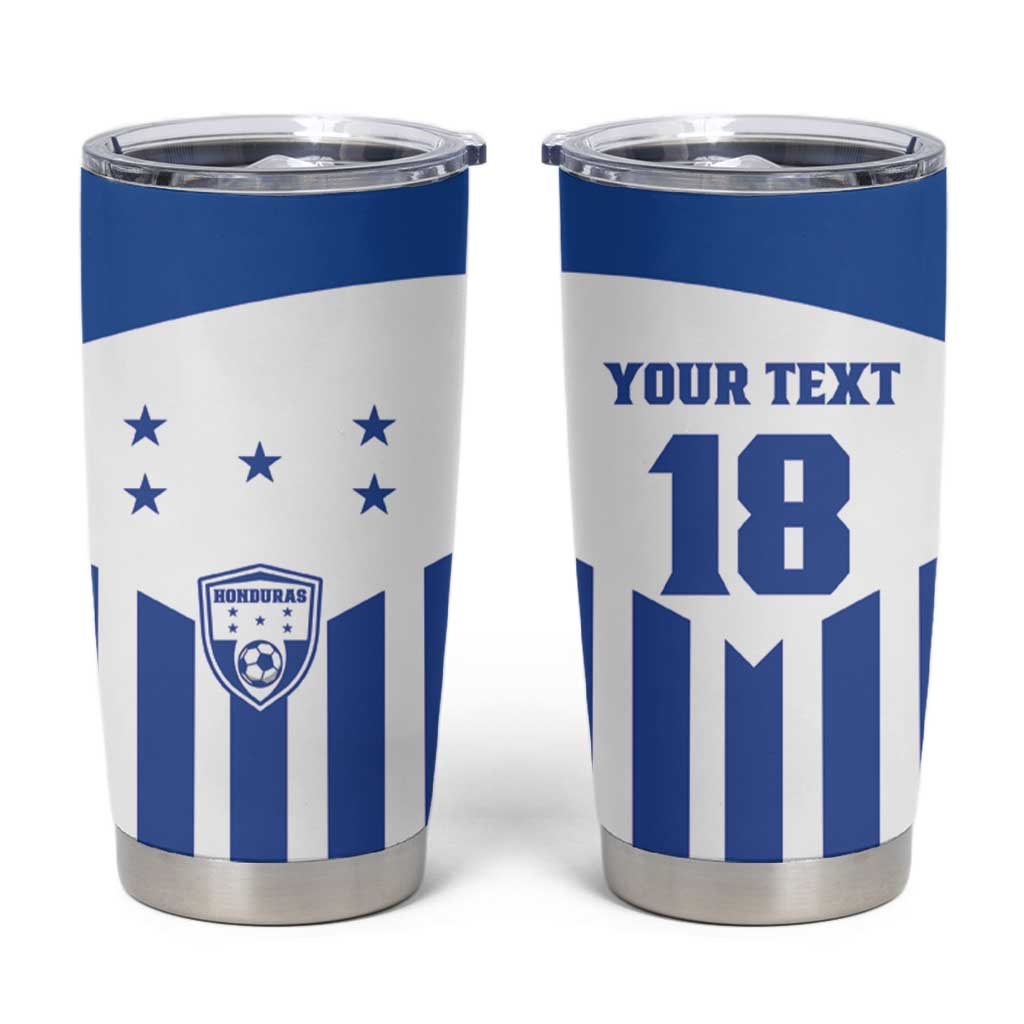 Custom Honduras Football Tumbler Cup Los Catrachos Sporty Style - Wonder Print Shop