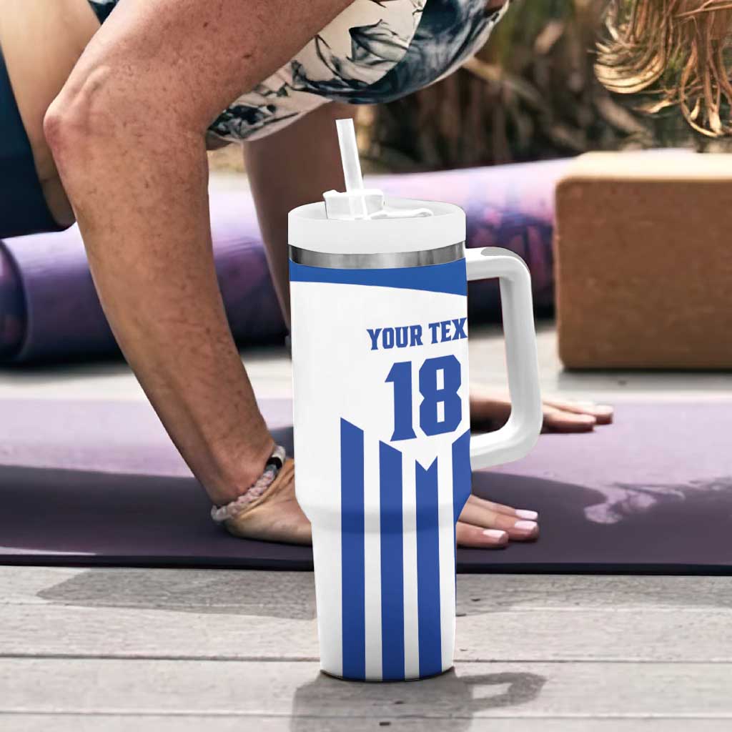 Custom Honduras Football Tumbler With Handle Los Catrachos Sporty Style - Wonder Print Shop