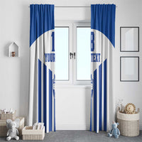 Custom Honduras Football Window Curtain Los Catrachos Sporty Style - Wonder Print Shop