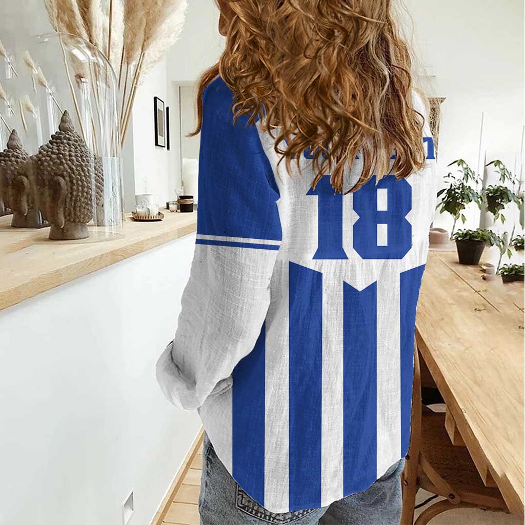 Custom Honduras Football Women Casual Shirt Los Catrachos Sporty Style - Wonder Print Shop