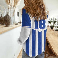 Custom Honduras Football Women Casual Shirt Los Catrachos Sporty Style - Wonder Print Shop