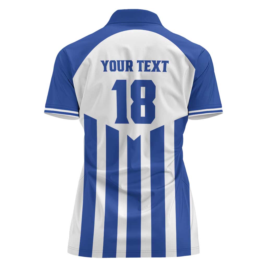 Custom Honduras Football Women Polo Shirt Los Catrachos Sporty Style - Wonder Print Shop