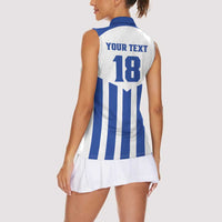 Custom Honduras Football Women Sleeveless Polo Shirt Los Catrachos Sporty Style - Wonder Print Shop