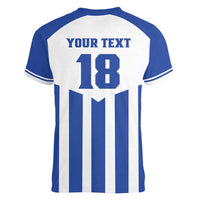 Custom Honduras Football Women V-Neck T-Shirt Los Catrachos Sporty Style - Wonder Print Shop