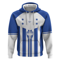 Custom Honduras Football Zip Hoodie Los Catrachos Sporty Style - Wonder Print Shop