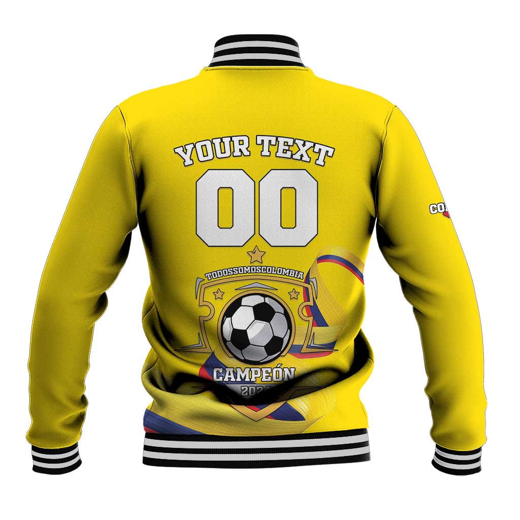 Custom Colombia Football Baseball Jacket Go Champions Unique Style - Wonder Print Shop