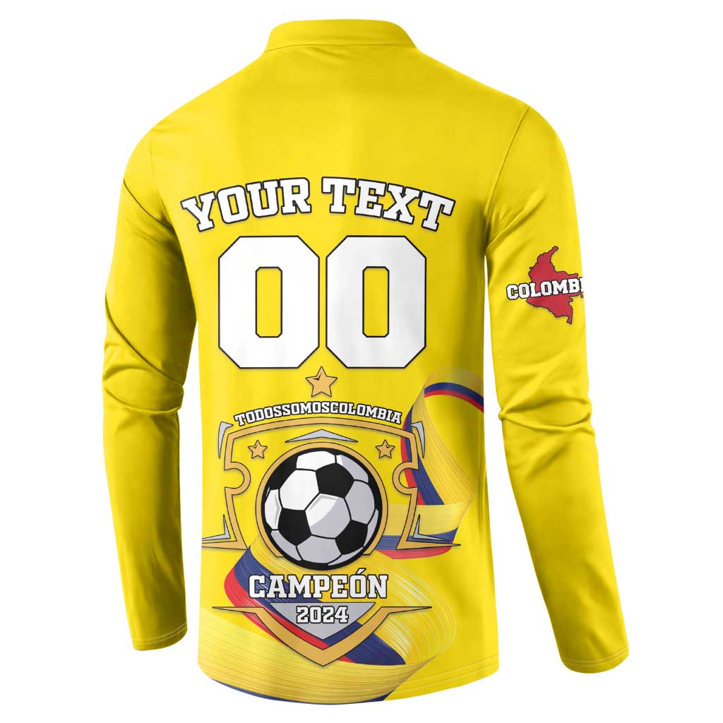 Custom Colombia Football Button Sweatshirt Go Champions Unique Style - Wonder Print Shop