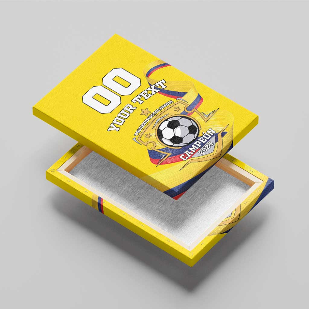 Custom Colombia Football Canvas Wall Art Go Champions Unique Style - Wonder Print Shop