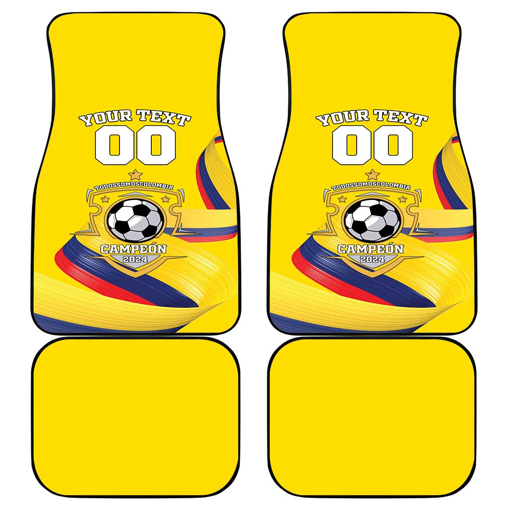 Custom Colombia Football Car Mats Go Champions Unique Style - Wonder Print Shop