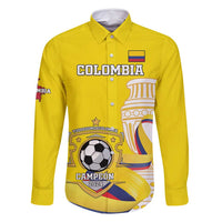 Custom Colombia Football Family Matching Long Sleeve Bodycon Dress and Hawaiian Shirt Go Champions Unique Style - Wonder Print Shop