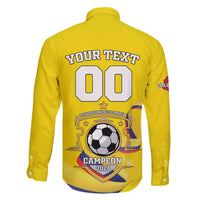 Custom Colombia Football Family Matching Off The Shoulder Long Sleeve Dress and Hawaiian Shirt Go Champions Unique Style - Wonder Print Shop