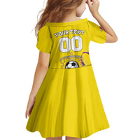 Custom Colombia Football Family Matching Off Shoulder Short Dress and Hawaiian Shirt Go Champions Unique Style - Wonder Print Shop