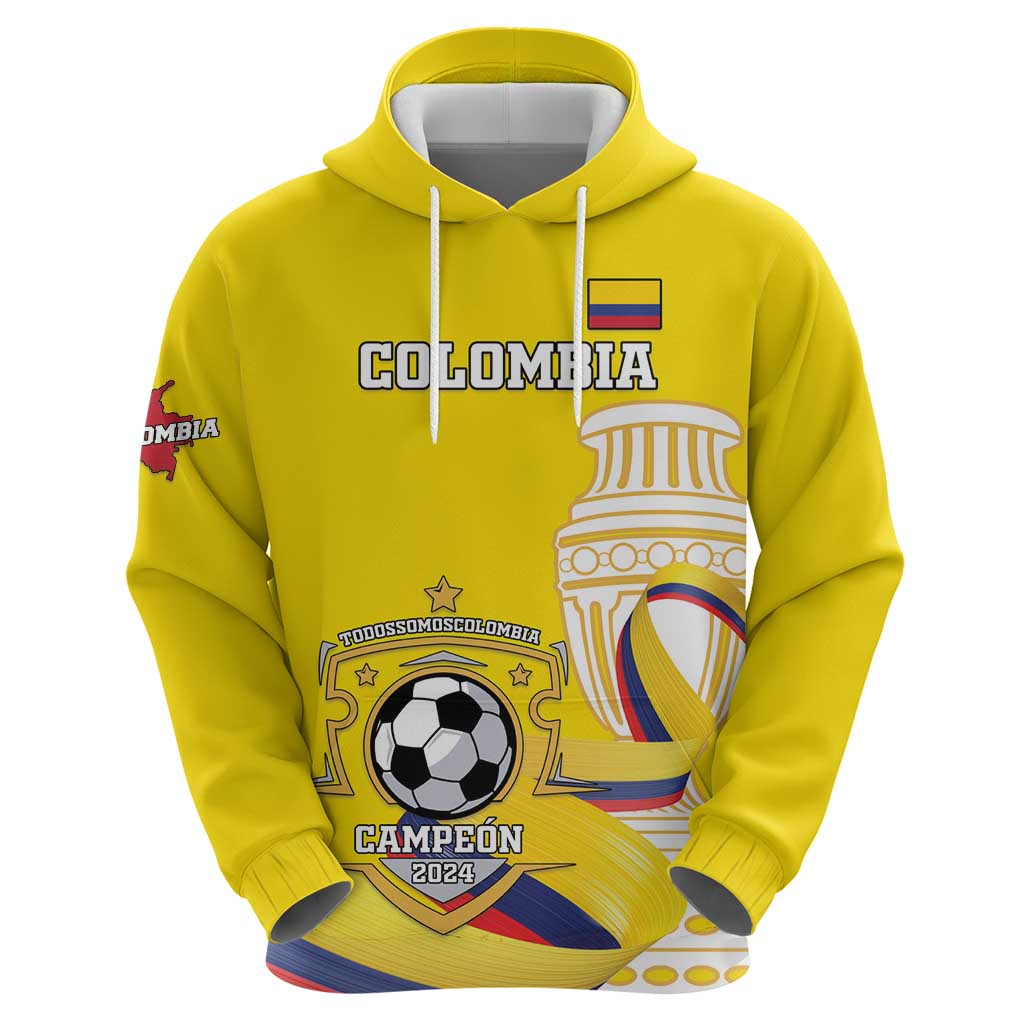 Custom Colombia Football Hoodie Go Champions Unique Style - Wonder Print Shop