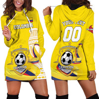Custom Colombia Football Hoodie Dress Go Champions Unique Style - Wonder Print Shop