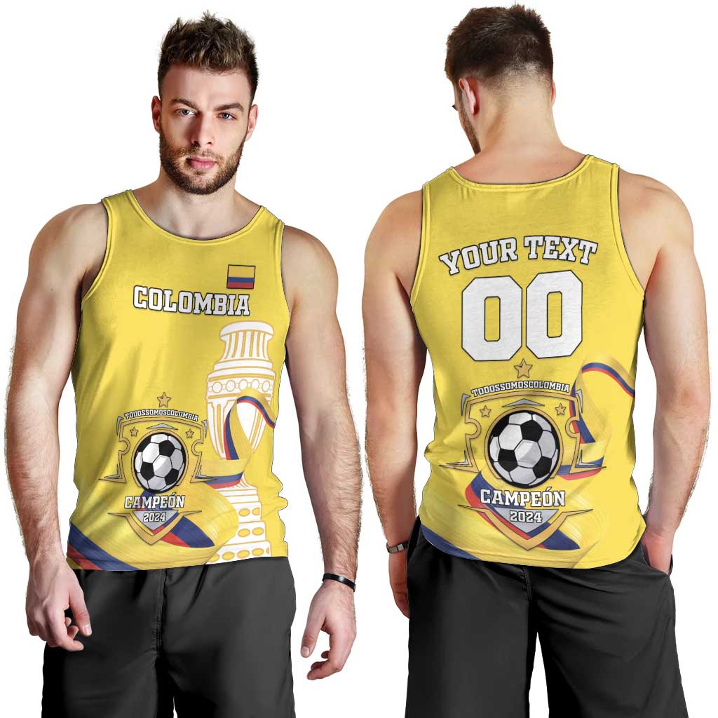 Custom Colombia Football Men Tank Top Go Champions Unique Style - Wonder Print Shop