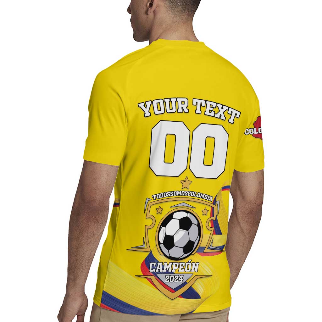 Custom Colombia Football Rugby Jersey Go Champions Unique Style - Wonder Print Shop
