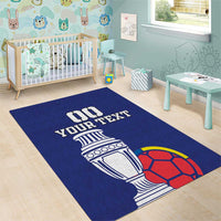 Custom Colombia Football Area Rug 2024 Copa America - Wonder Print Shop