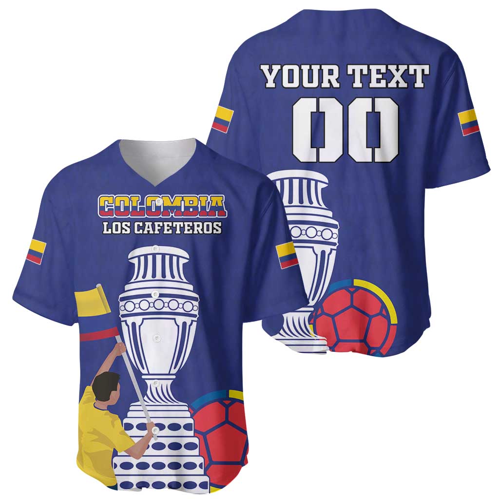 Custom Colombia Football Baseball Jersey 2024 Copa America - Wonder Print Shop