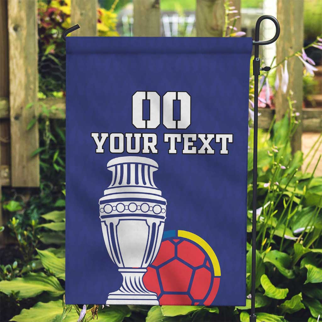 Custom Colombia Football Garden Flag 2024 Copa America - Wonder Print Shop