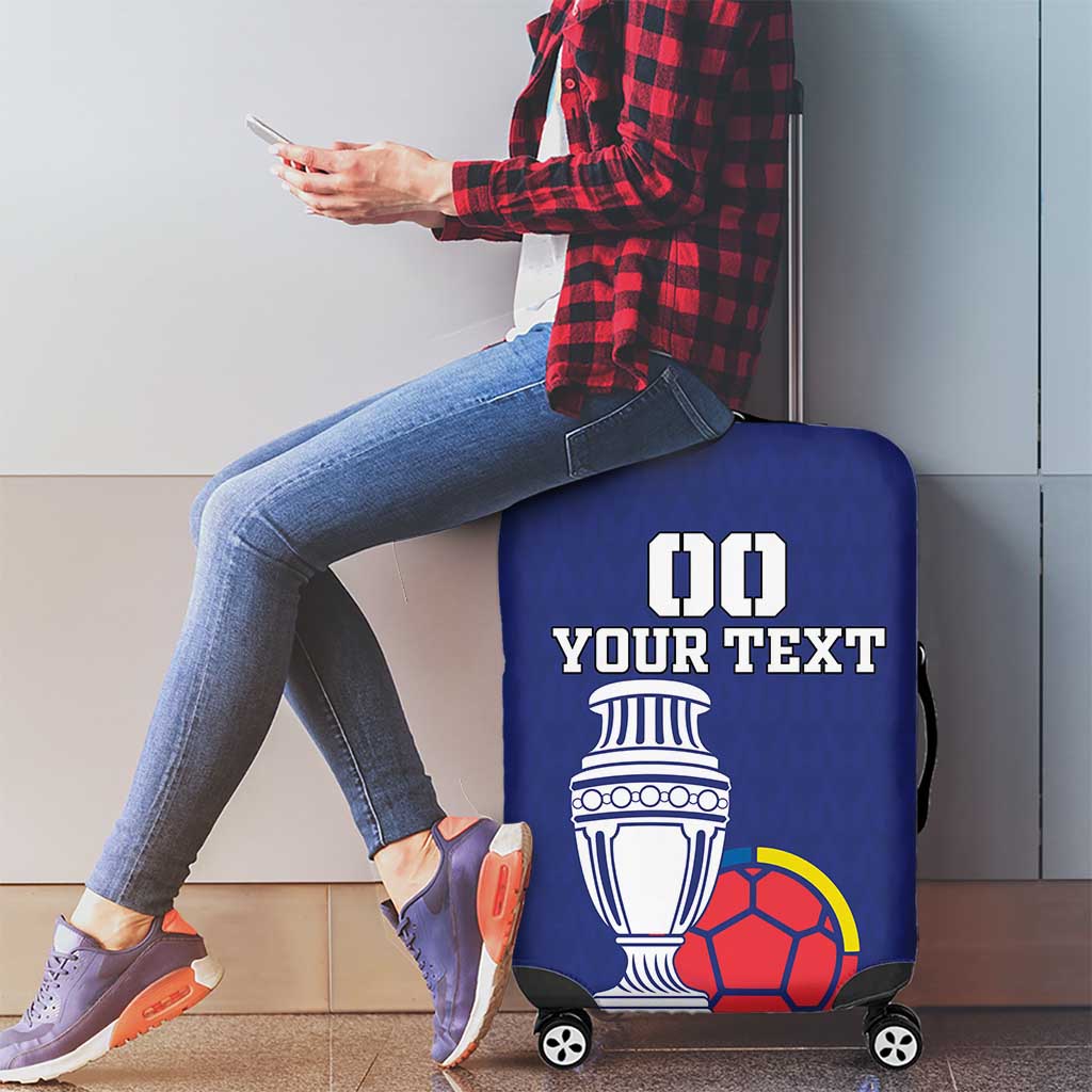 Custom Colombia Football Luggage Cover 2024 Copa America - Wonder Print Shop