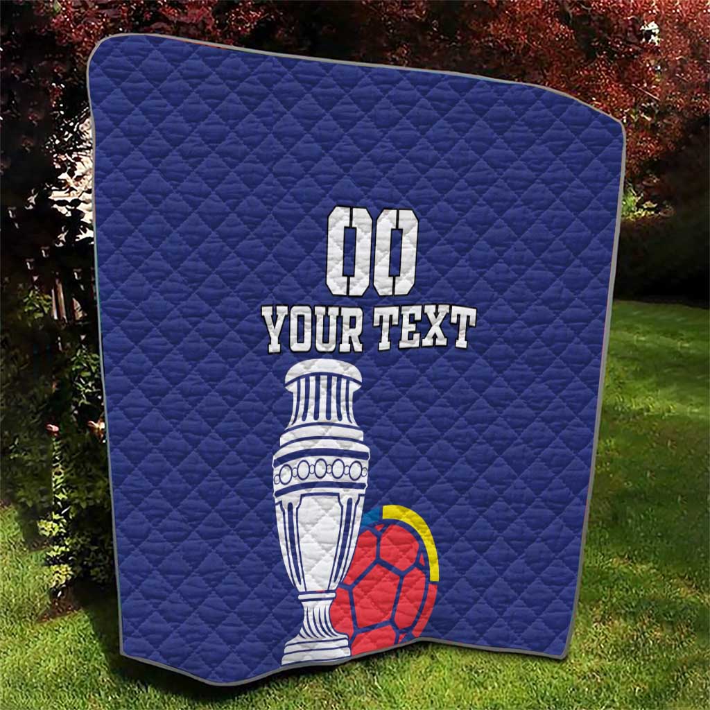 Custom Colombia Football Quilt 2024 Copa America - Wonder Print Shop