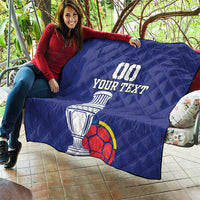 Custom Colombia Football Quilt 2024 Copa America - Wonder Print Shop