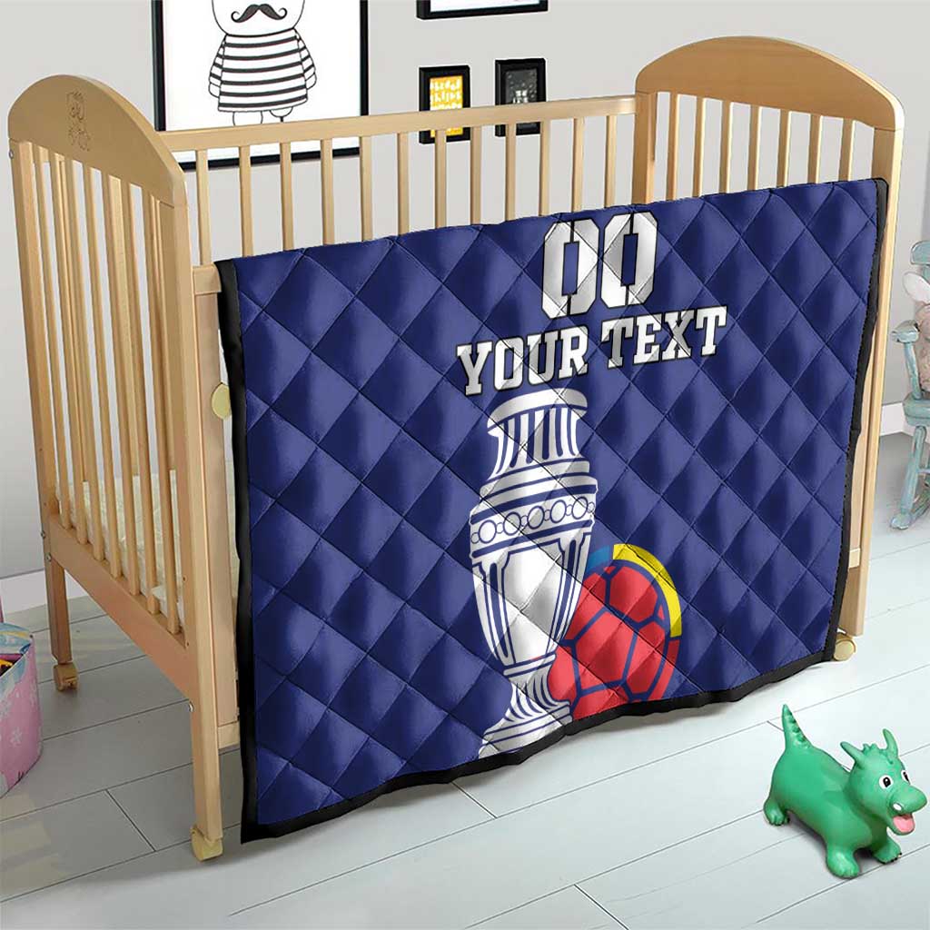 Custom Colombia Football Quilt 2024 Copa America - Wonder Print Shop