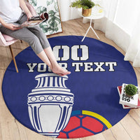 Custom Colombia Football Round Carpet 2024 Copa America