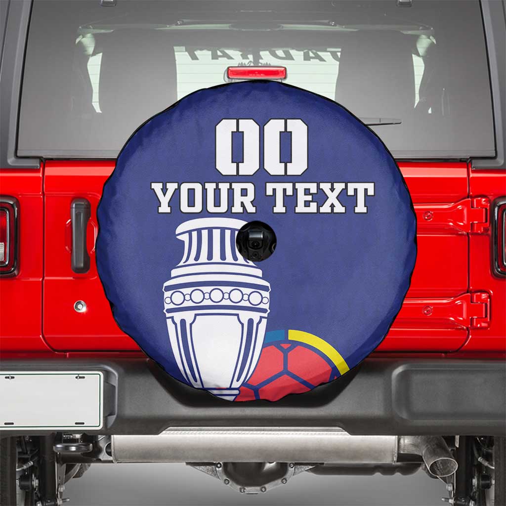 Custom Colombia Football Spare Tire Cover 2024 Copa America - Wonder Print Shop