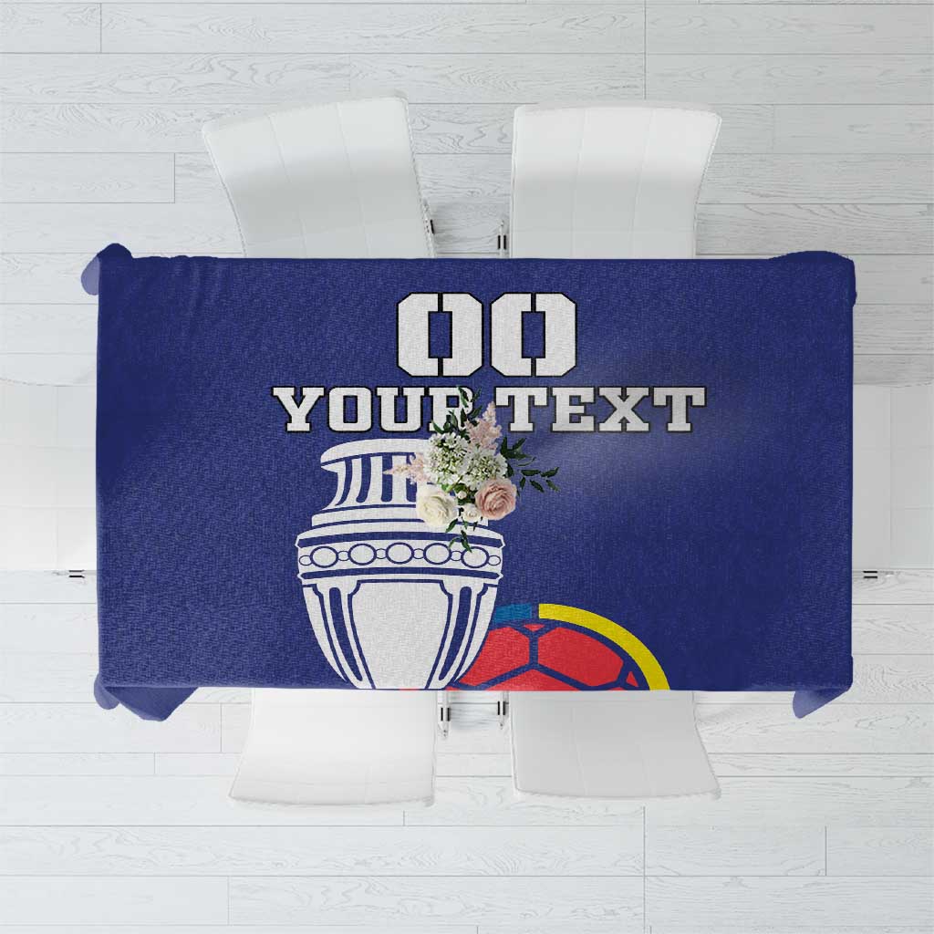 Custom Colombia Football Tablecloth 2024 Copa America - Wonder Print Shop