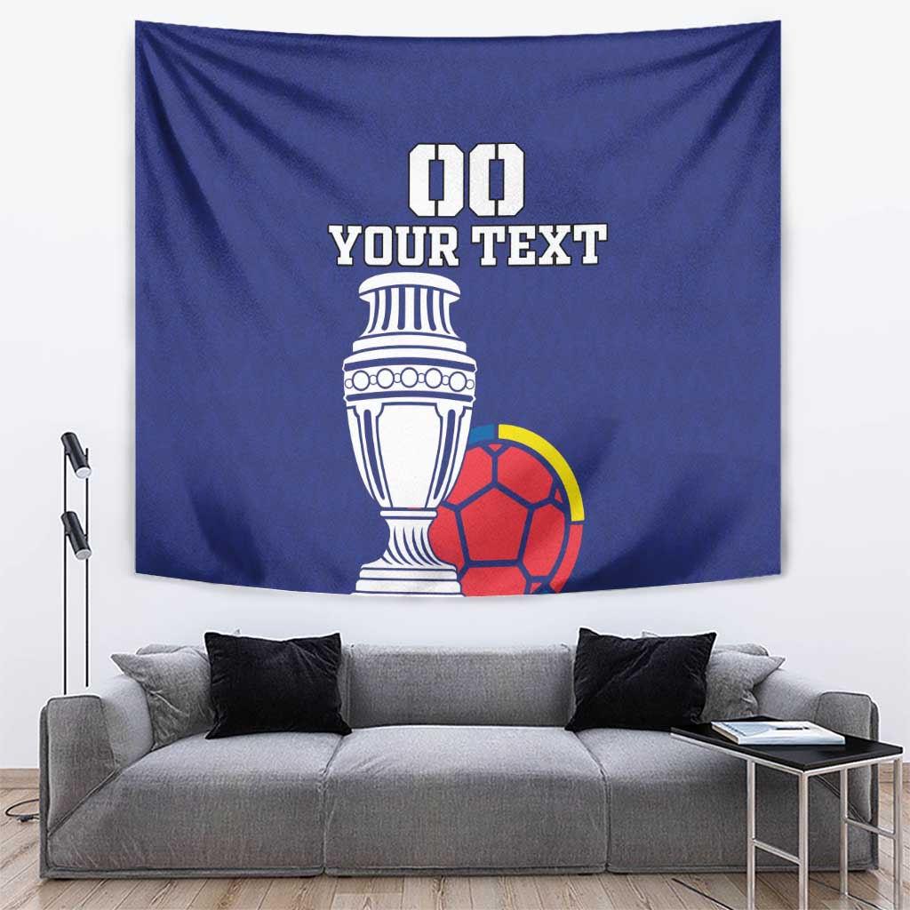 Custom Colombia Football Tapestry 2024 Copa America - Wonder Print Shop