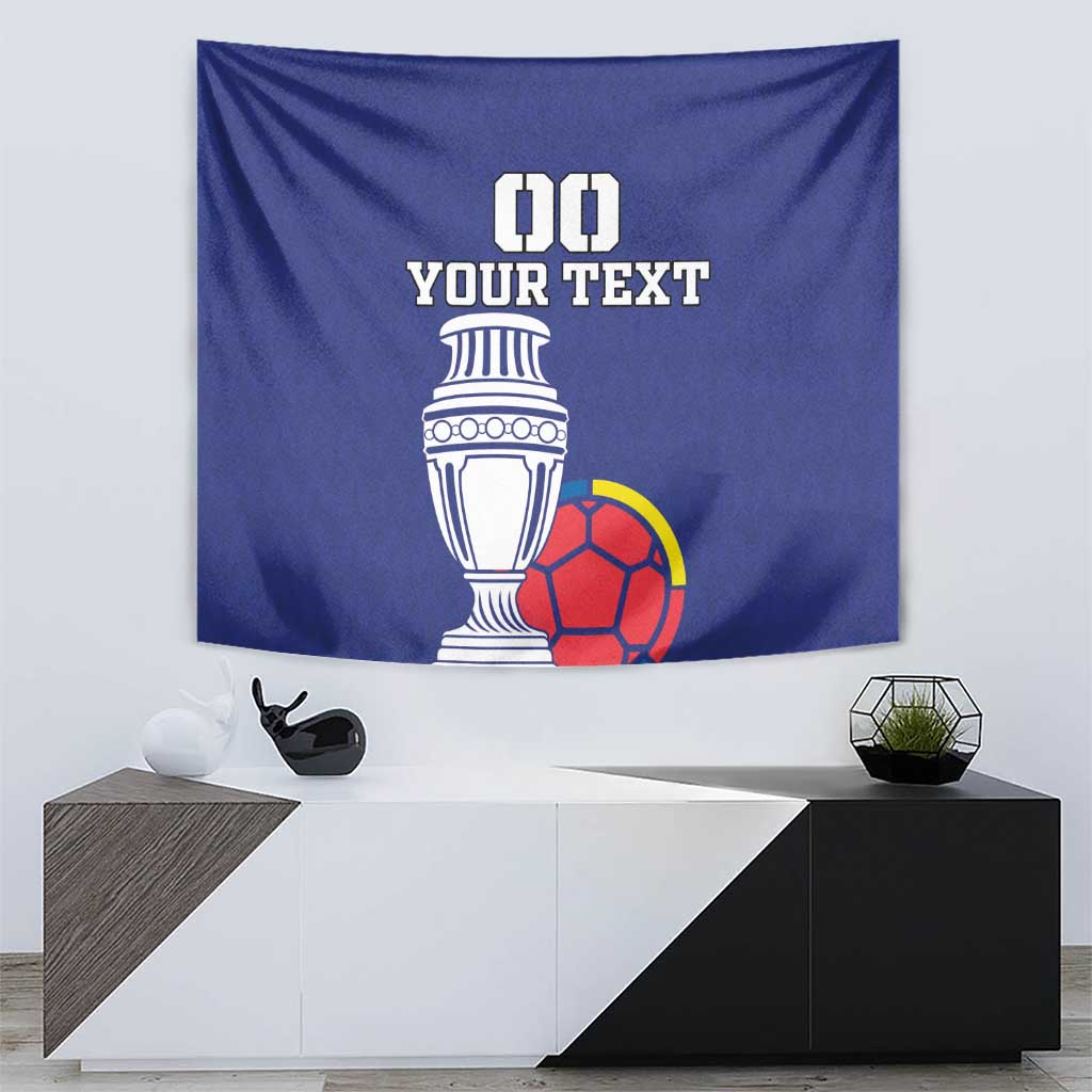 Custom Colombia Football Tapestry 2024 Copa America - Wonder Print Shop