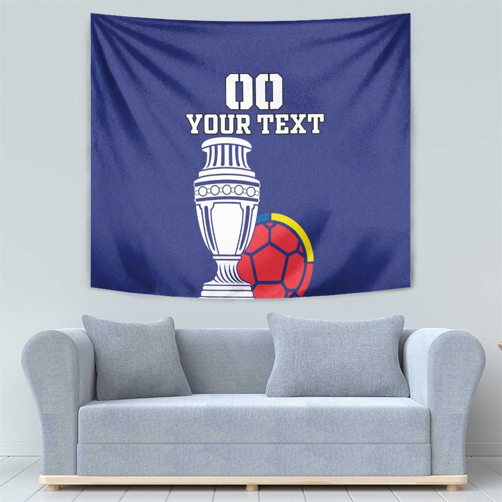 Custom Colombia Football Tapestry 2024 Copa America - Wonder Print Shop