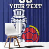 Custom Colombia Football Window Curtain 2024 Copa America - Wonder Print Shop