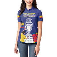 Custom Colombia Football Women Polo Shirt 2024 Copa America - Wonder Print Shop