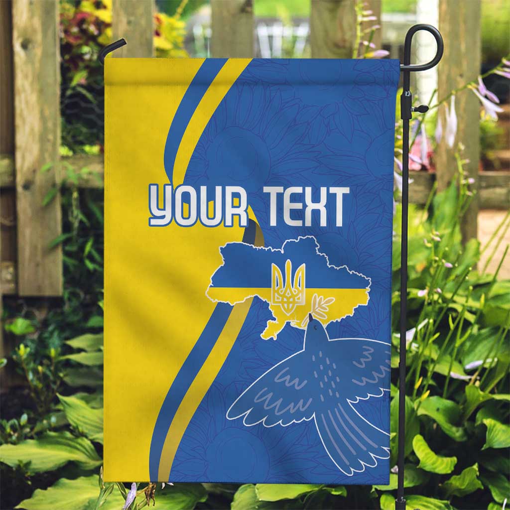Personalized Ukraine Independence Day Garden Flag Peace Dove Sunflower - Wonder Print Shop