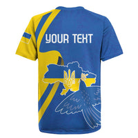 Personalized Ukraine Independence Day Rugby Jersey Peace Dove Sunflower - Wonder Print Shop