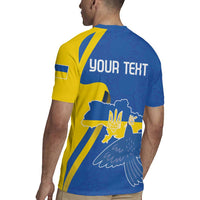 Personalized Ukraine Independence Day Rugby Jersey Peace Dove Sunflower - Wonder Print Shop