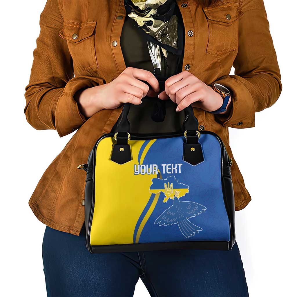 Personalized Ukraine Independence Day Shoulder Handbag Peace Dove Sunflower