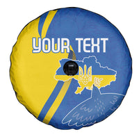 Personalized Ukraine Independence Day Spare Tire Cover Peace Dove Sunflower - Wonder Print Shop